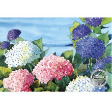 WATERMARK GREETING CARD HYDRANGEAS